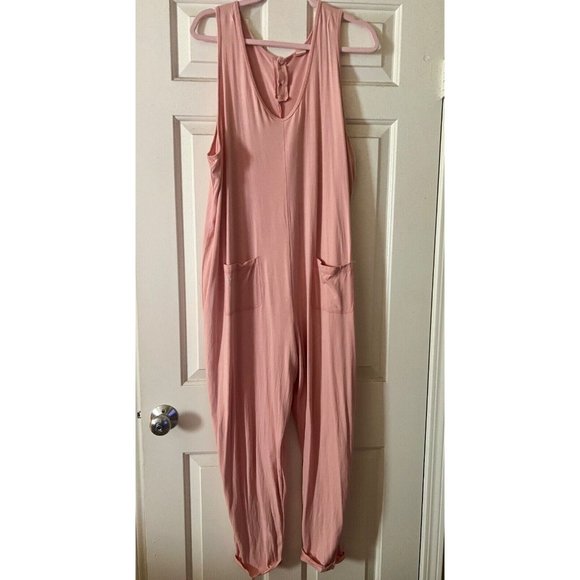 SMASH + TESS SATURDAY PINK ROMPER JUMPSUIT WOMEN'S PLUS SIZE 2XL XXL - Picture 2 of 6
